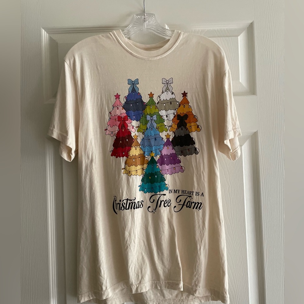 Taylor Swift Christmas Tree Farm Eras Fitting Pieces Co T-Shirt